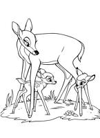 kolorowanki Bambi Disney malowanki do wydruku numer 32